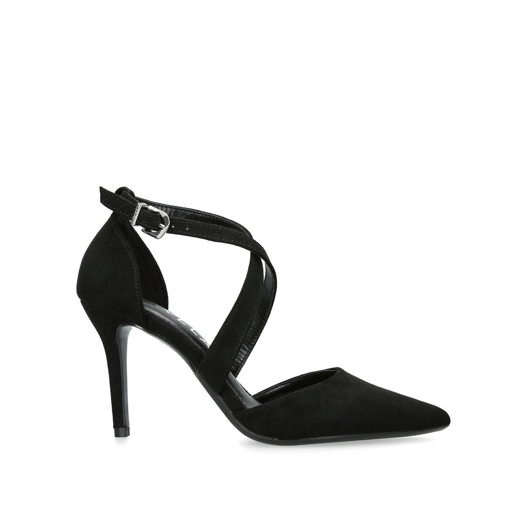 KROSS 2 Black Cross Strap Courts by CARVELA