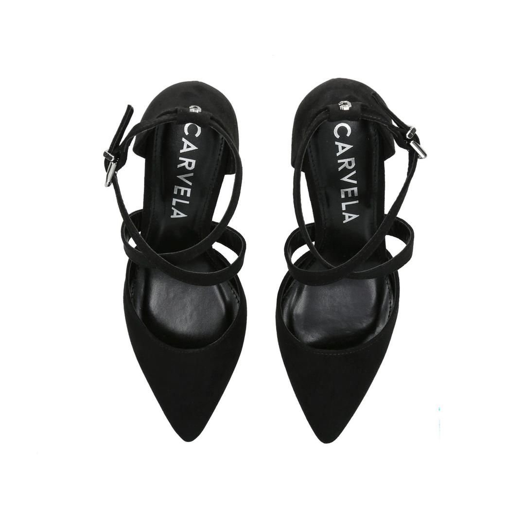 KROSS 2 Black Cross Strap Courts by CARVELA