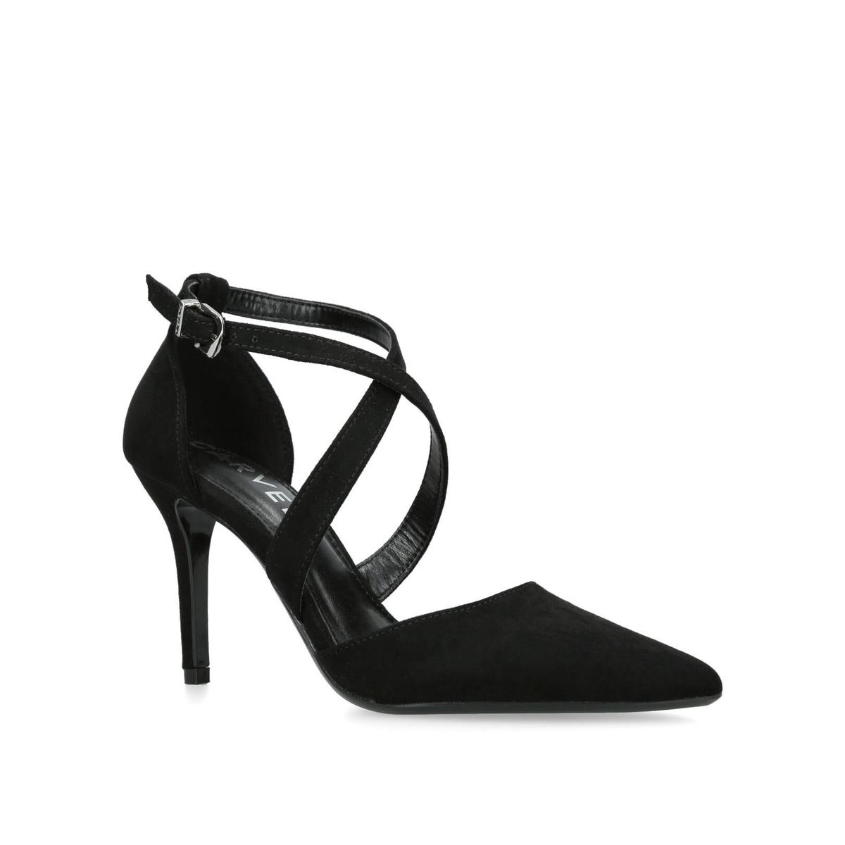 KROSS 2 Black Cross Strap Courts by CARVELA