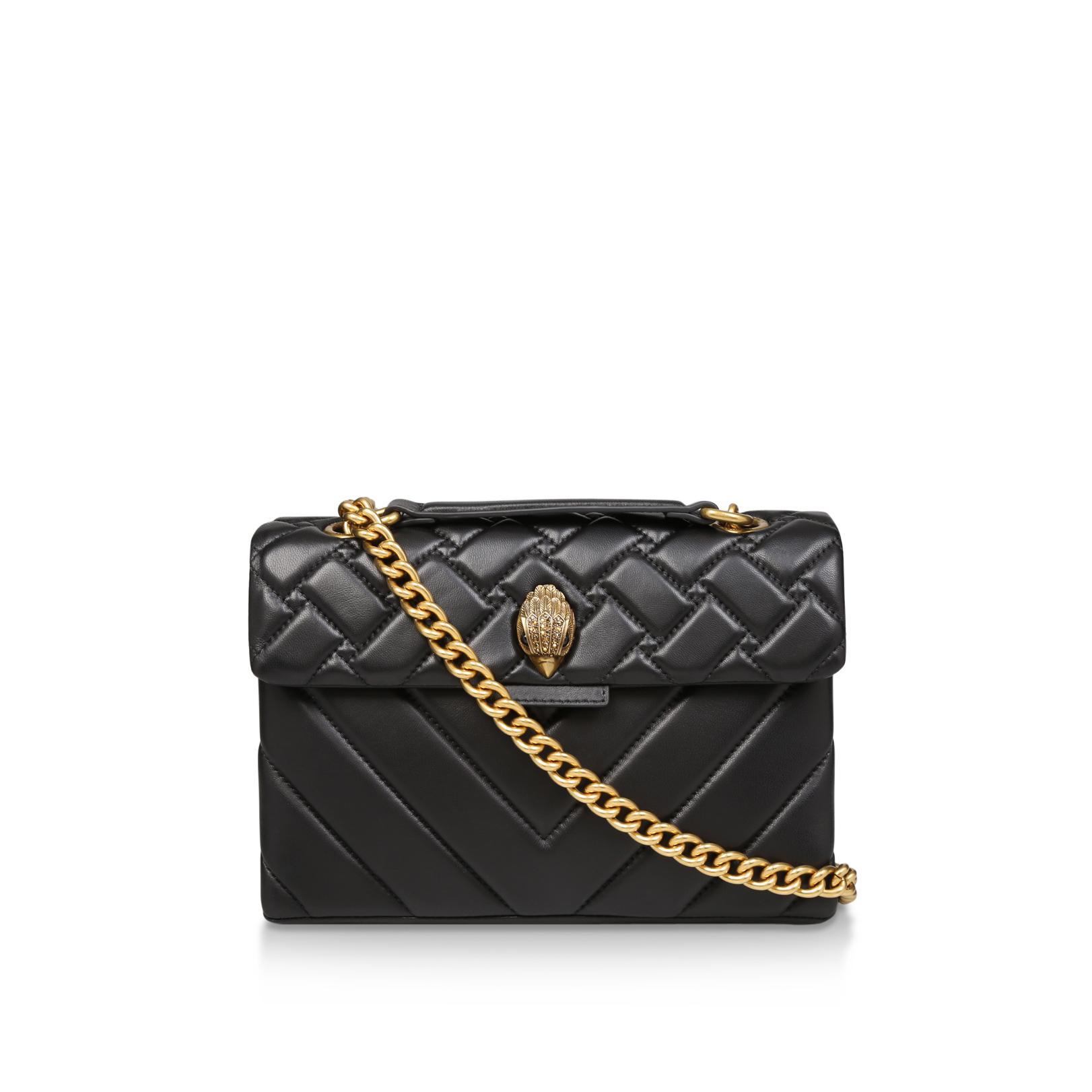 LEATHER KENSINGTON X BAG Black Quilted Leather Kensington Bag by KURT ...