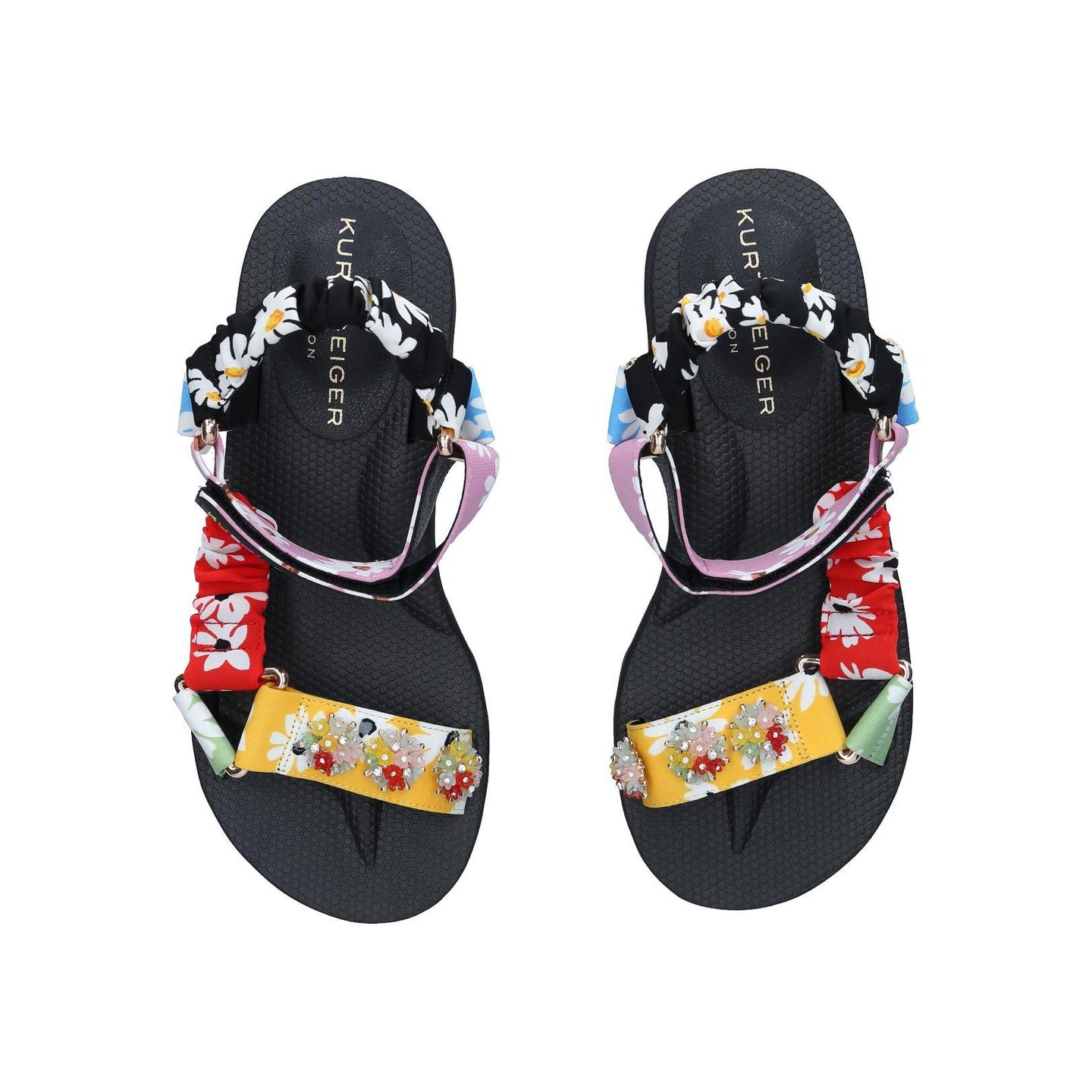 ORION Multi Floral Sporty Sandals by KURT GEIGER LONDON