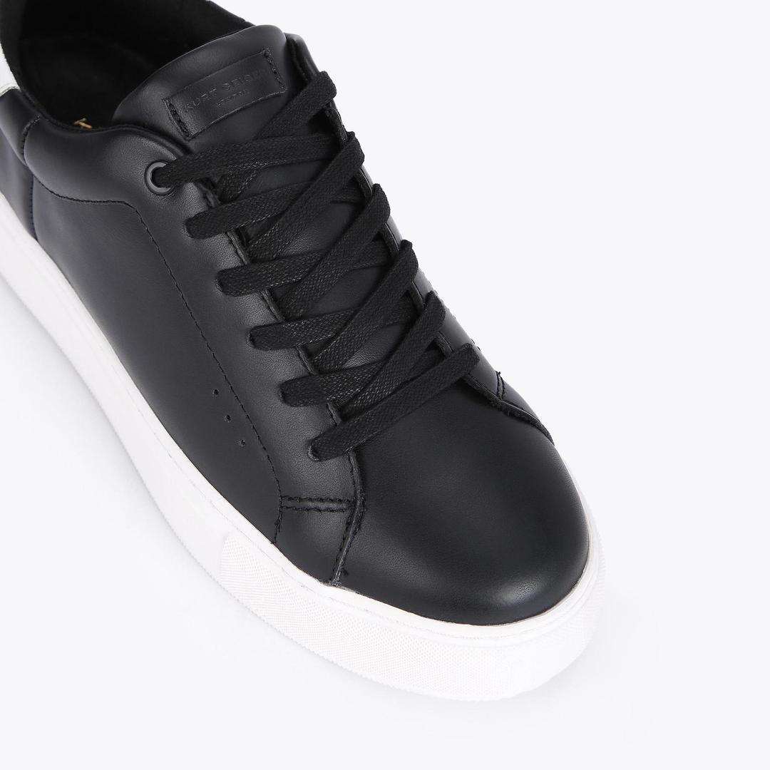 LANEY Black Leather Chunky Sneakers by KURT GEIGER LONDON