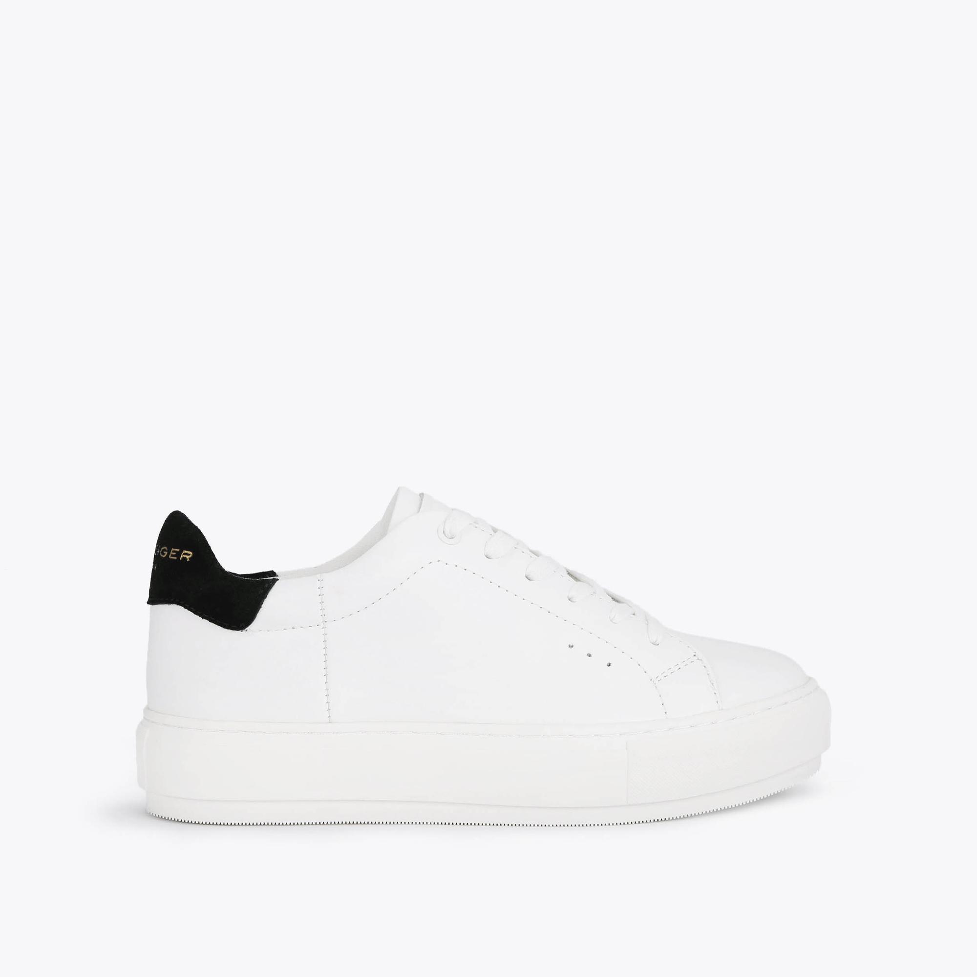 LANEY White Leather Chunky Sneakers by KURT GEIGER LONDON