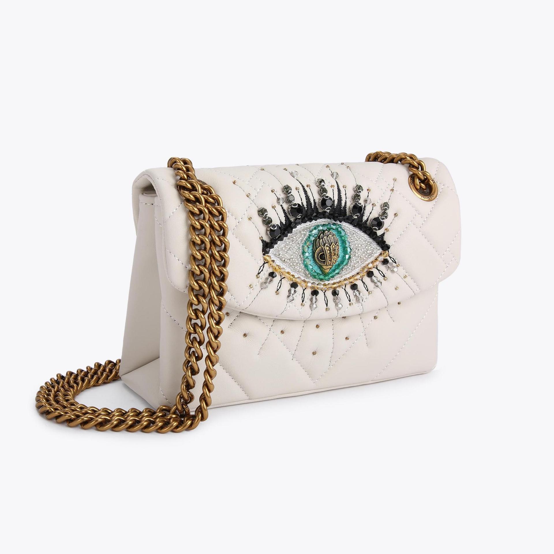 LTHR MINI KENSINGTON EYE Quilted Leather Evil Eye Mini Bag by KURT ...