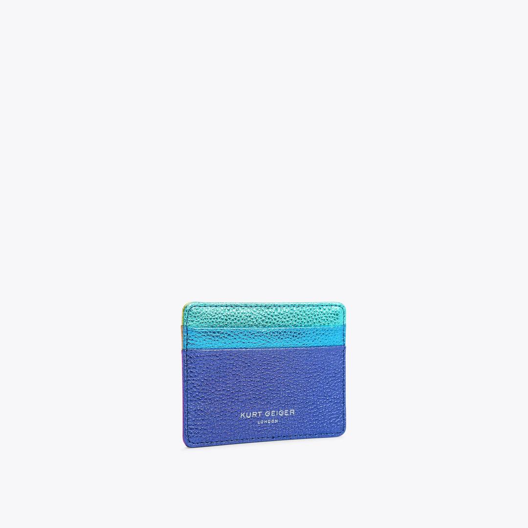 LEATHER CARD HOLDER Rainbow Leather Card Holder by KURT GEIGER LONDON