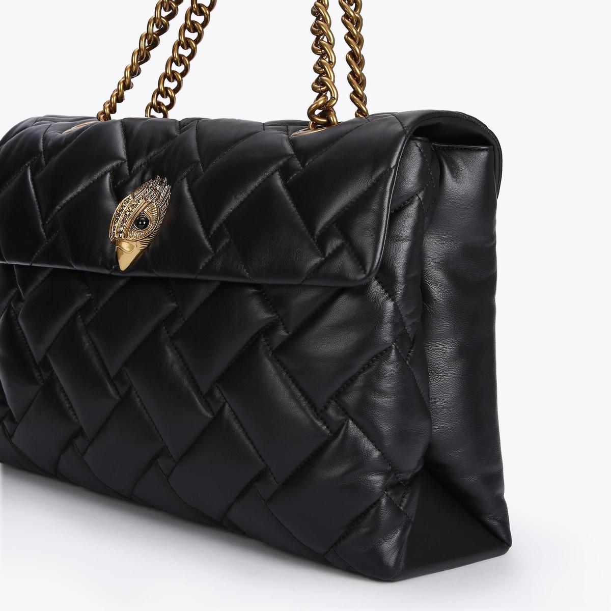 MACRO KENSINGTON SOFT BAG Black Quilted Leather Oversized Bag by KURT ...