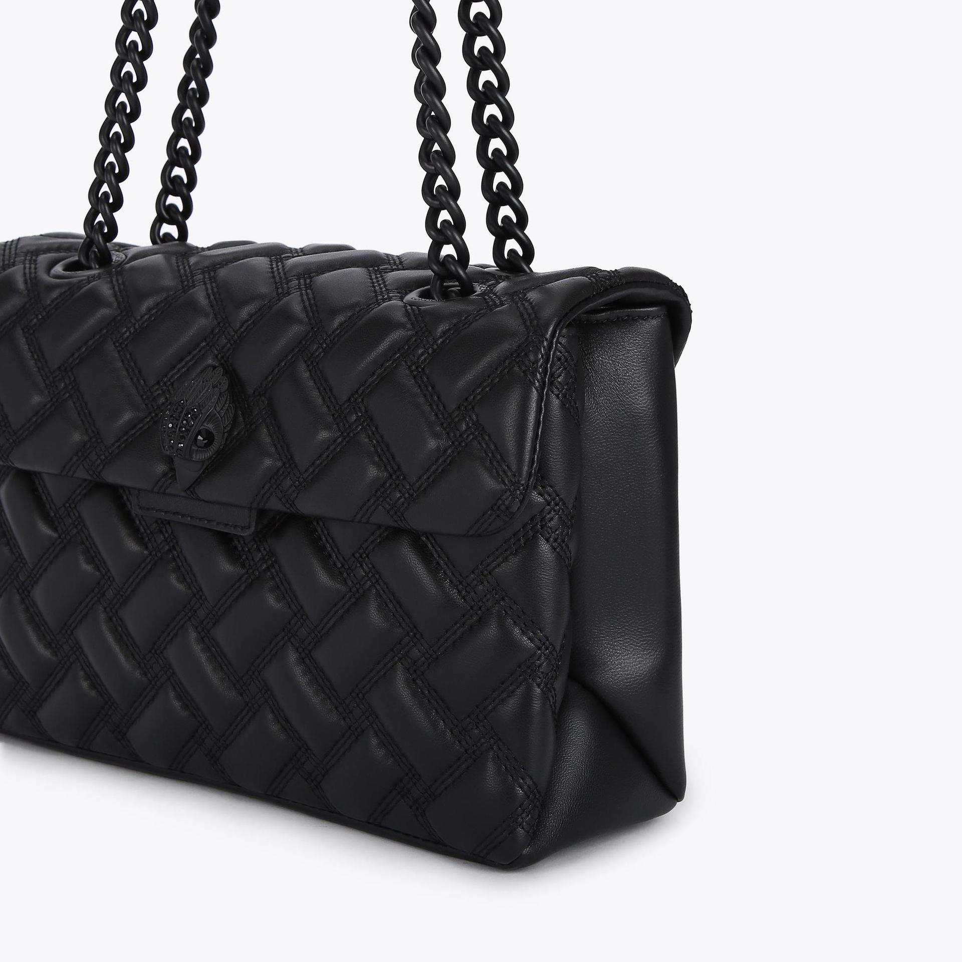 KENSINGTON BAG DRENCH Black Quilted Leather Shoulder Bag by KURT GEIGER ...