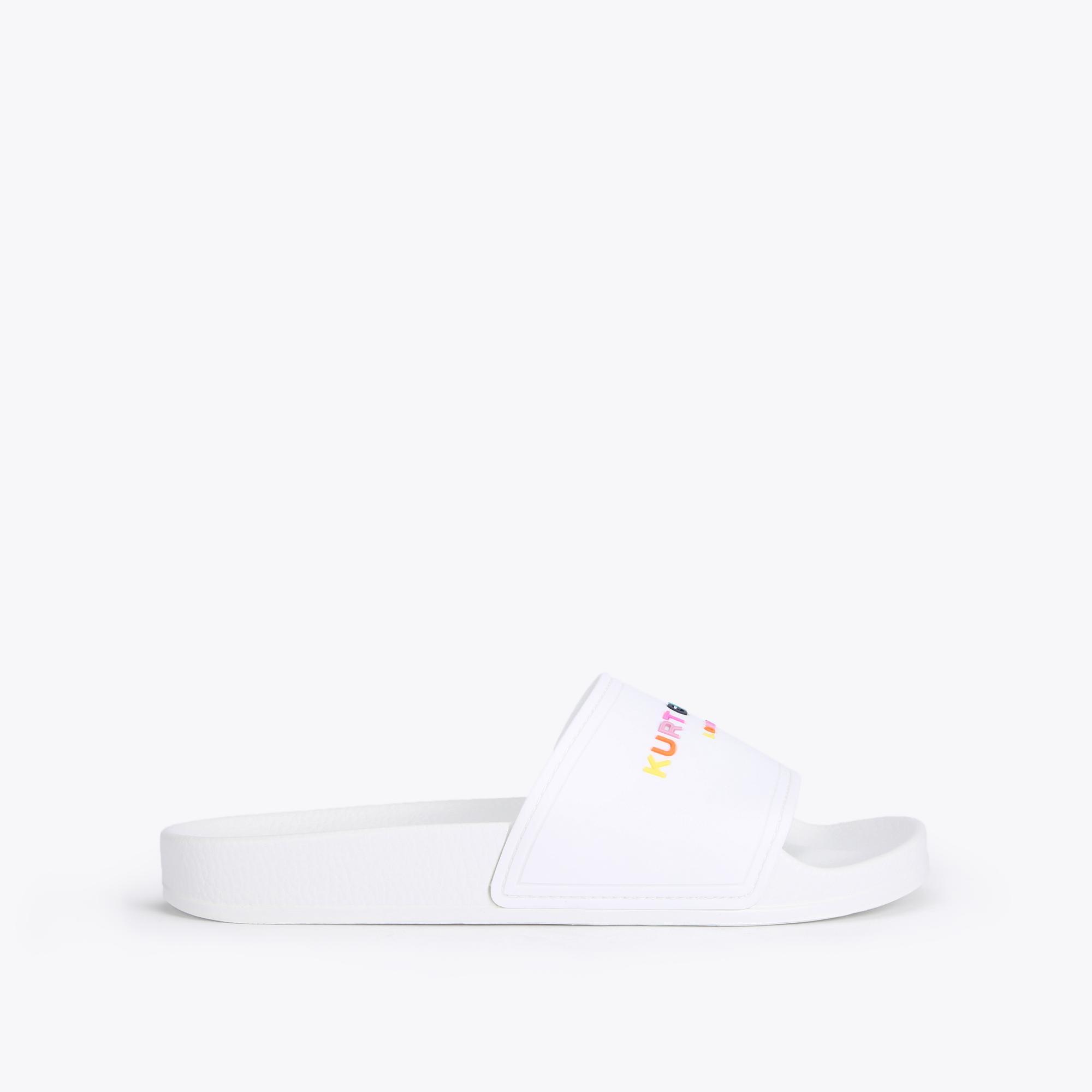 KGL POOL SLIDER White Pool Sliders by KURT GEIGER LONDON