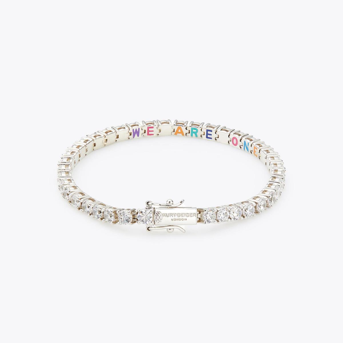 SILVER TENNIS BRACELET by KURT GEIGER LONDON