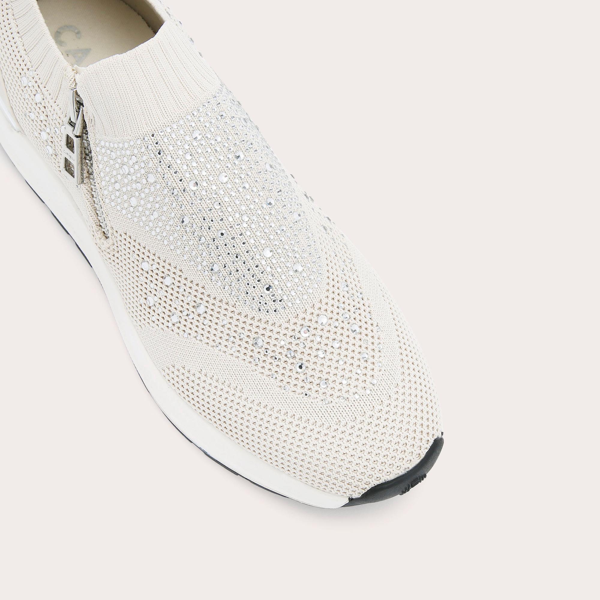 RIO ZIP White Slip On Trainers by CARVELA