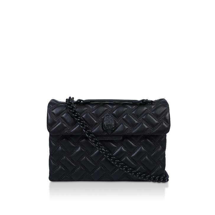 KENSINGTON BAG DRENCH Black Quilted Leather Shoulder Bag by KURT GEIGER ...