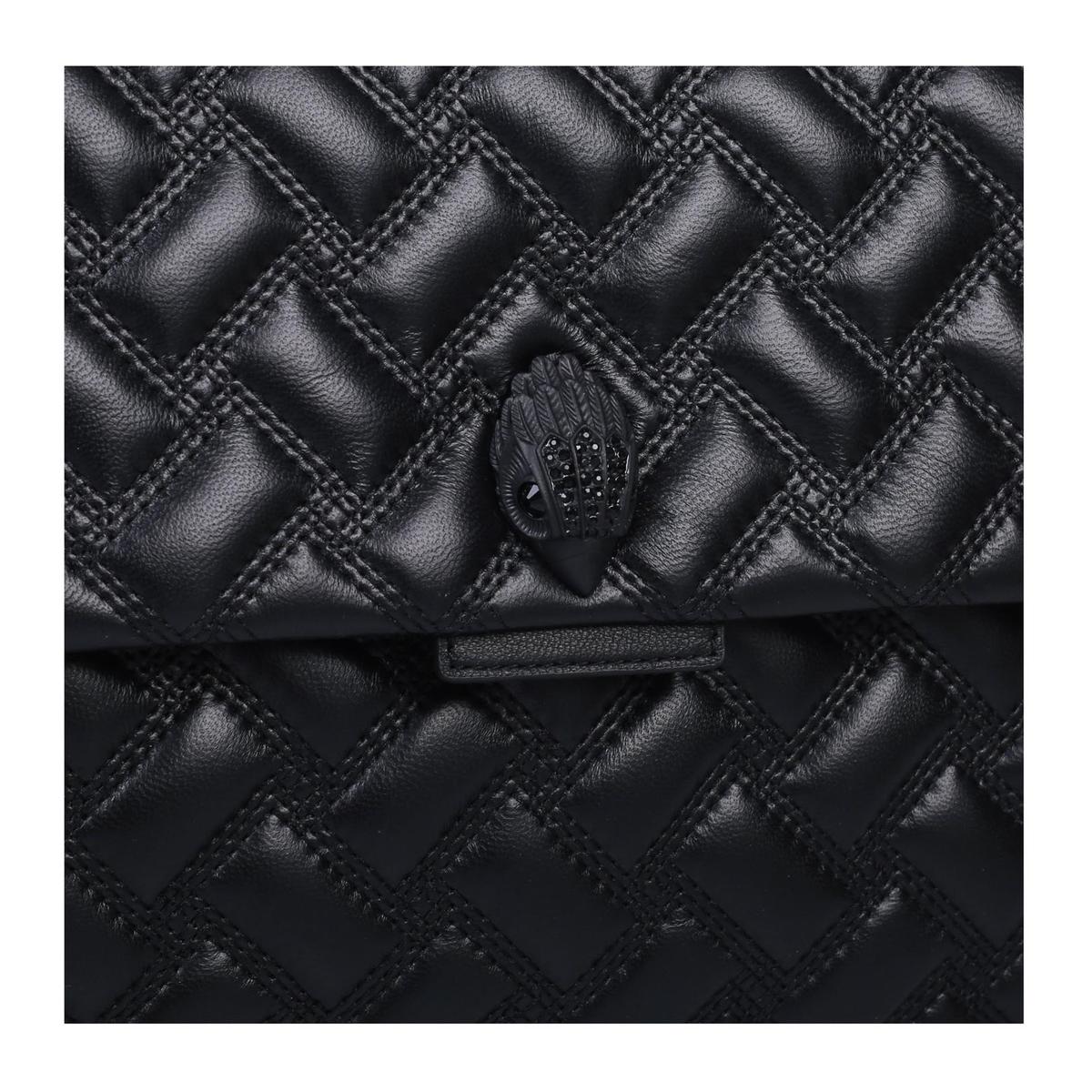XXL KENSINGTON DRENCH Blacked Out Matte Quilted Leather Oversized ...