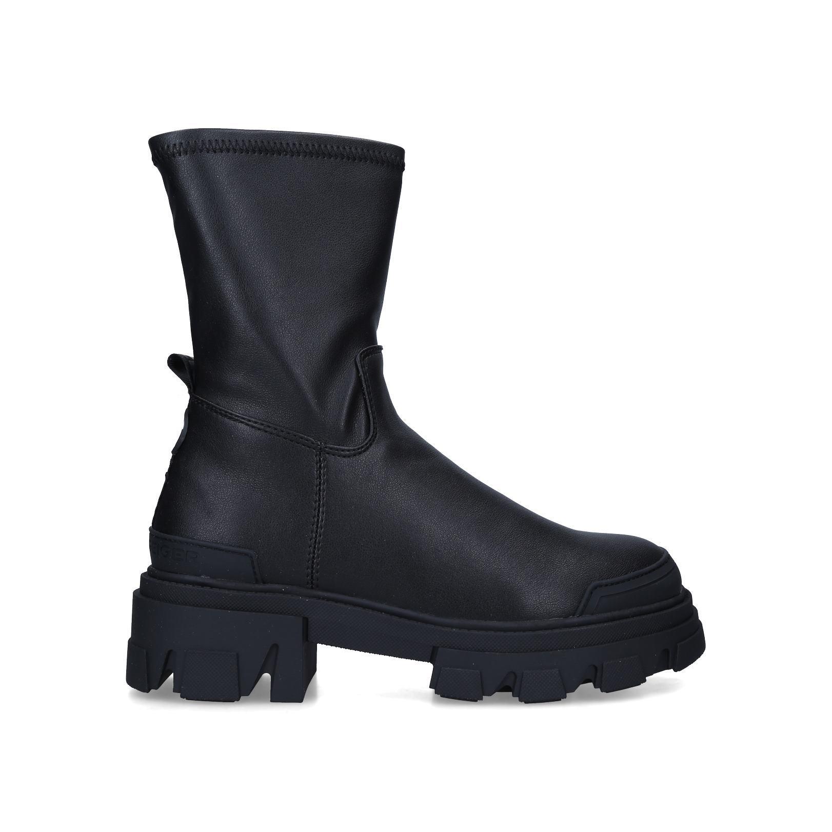 TREKKER SOCK Black Sock Chunky Boots by KG KURT GEIGER
