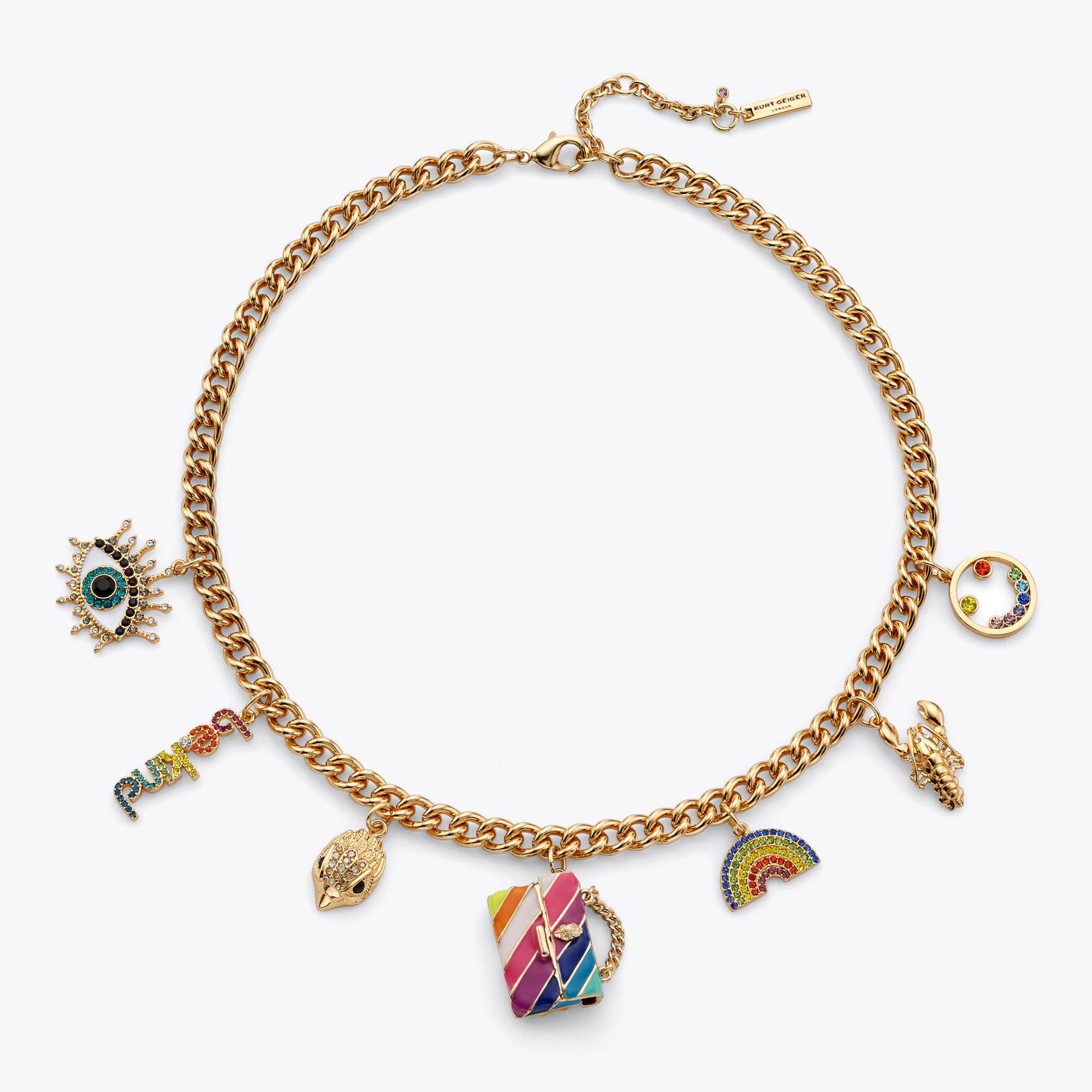 MULTI CHARMS NECKLACE by KURT GEIGER LONDON
